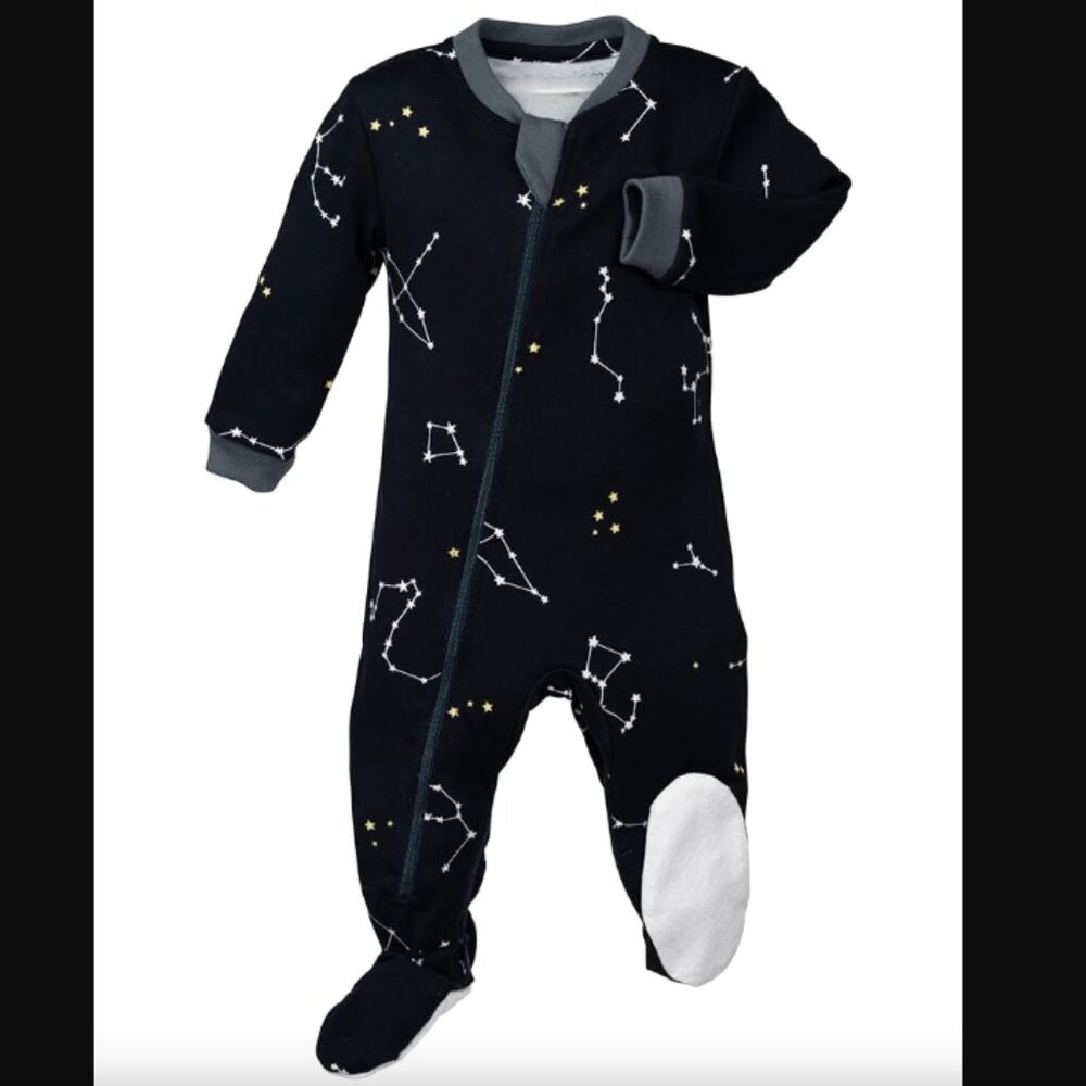 Zippyjamz Organic Sleeper Footed Onesie